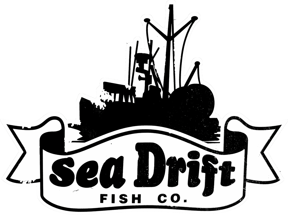 Sea Drift Fish Co. illustrative logo